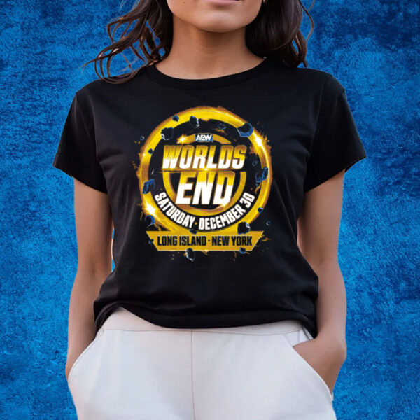 Aew Worlds End 2023 Event T-Shirts