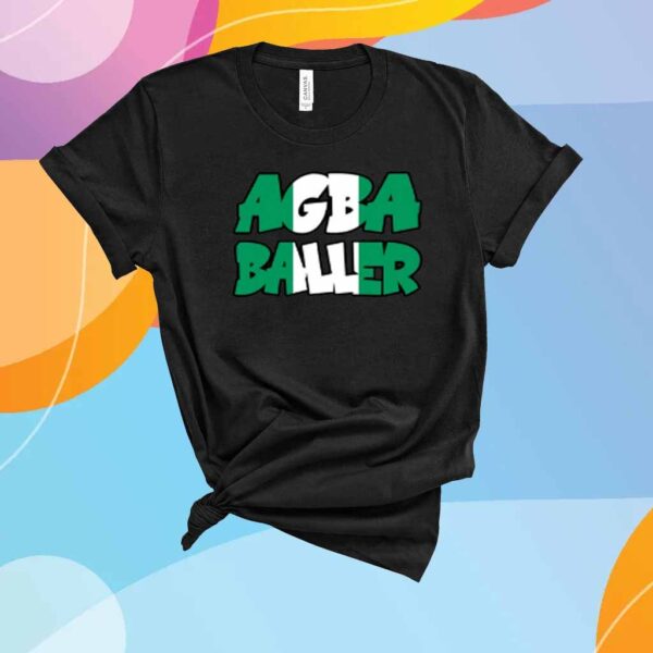 Agba Baller Wearing Agba Baller Shirt