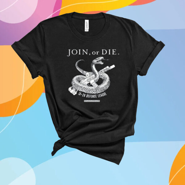 Alex Jones Wearing Join Or Die T-Shirt