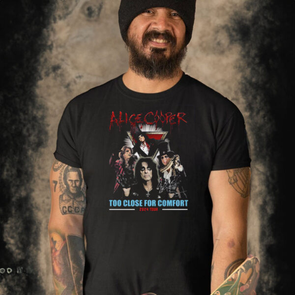 Alice Cooper Too Close For Comfort 2024 Tour Shirt