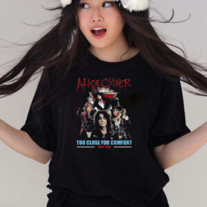 Alice Cooper Too Close For Comfort 2024 Tour Shirts