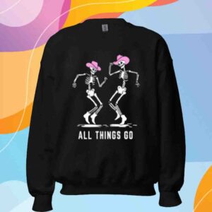 All Things Go Skeleton Cowboy Shirt