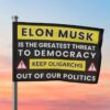 Anti Elon Musk - Stop Oligarchy Flag