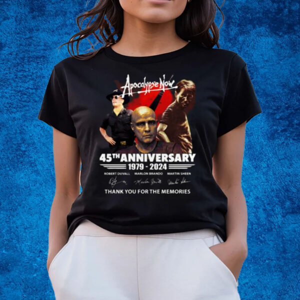 Apocalypse Now 45th Anniversary 1979 – 2024 Thank You For The Memories T-Shirts