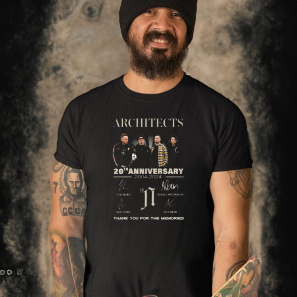 Architects 20th Anniversary 2004-2024 Thank You For The Memories Shirt