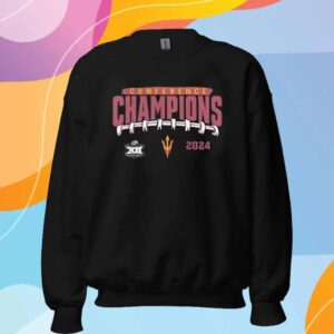 Arizona State Sun Devils 2024 Big 12 Football Conference Champions Endzone Rush T-Shirt