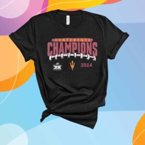 Arizona State Sun Devils 2024 Big 12 Football Conference Champions Endzone Rush T-Shirt
