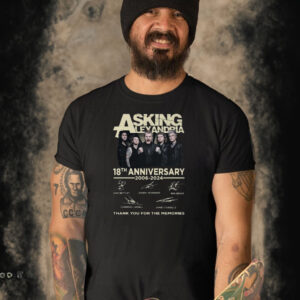 Asking Alexandria 18th Anniversary 2006-2024 Thank You For The Memories T Shirt