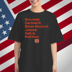 Auburn Basketball Ampersand Stars T-Shirt