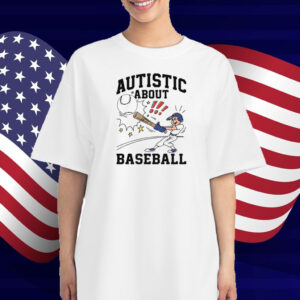 Autistic About Baseball Illustration T-Shirt