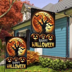 Happy Halloween Pumpkins Flags