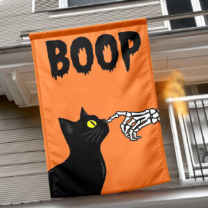 Black Cat Halloween Flag
