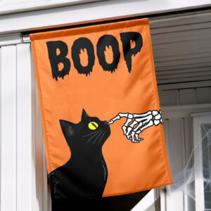 Black Cat Halloween Flag