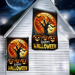 Happy Halloween Pumpkins Flags