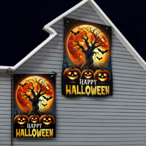 Happy Halloween Pumpkins Flags