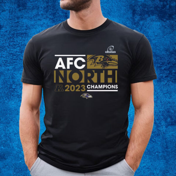 Baltimore Ravens 2023 Afc North Division Champions Conquer T-Shirt