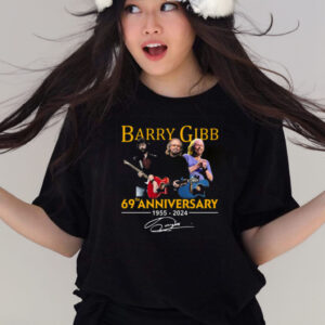 Barry Gibb 69th Anniversary 1955-2024 Signature Shirts
