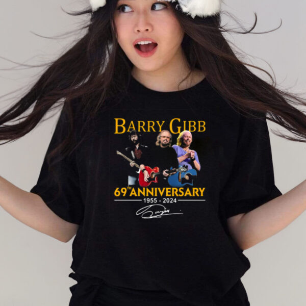 Barry Gibb 69th Anniversary 1955-2024 Signature Shirts