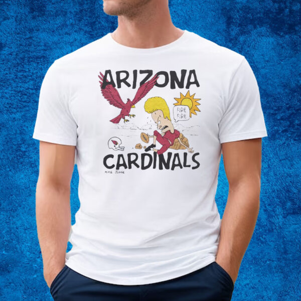 Beavis And Butt-Head X Arizona Cardinals Fire Fire T-Shirt