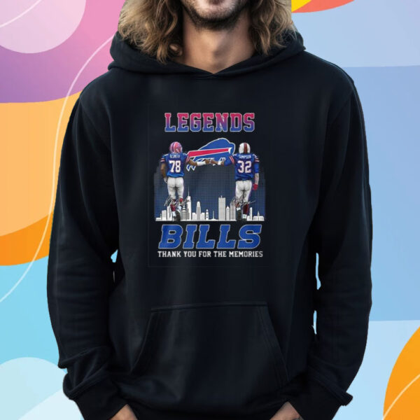 Bills Legends Smith Simpson Thank You For The Memories T-Shirt Hoodie