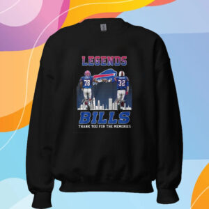 Bills Legends Smith Simpson Thank You For The Memories T-Shirt Sweatshirt