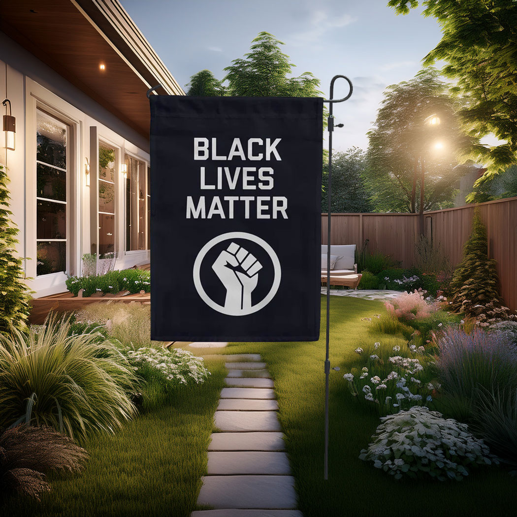 Black Lives Matter Garden Flag