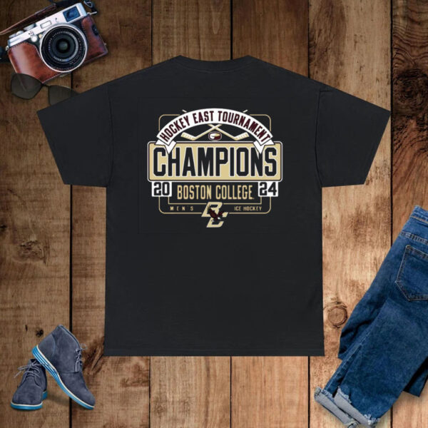 Boston College Eagles Unisex 2024 Hockey East Men’s Tournament Champions T-Shirt