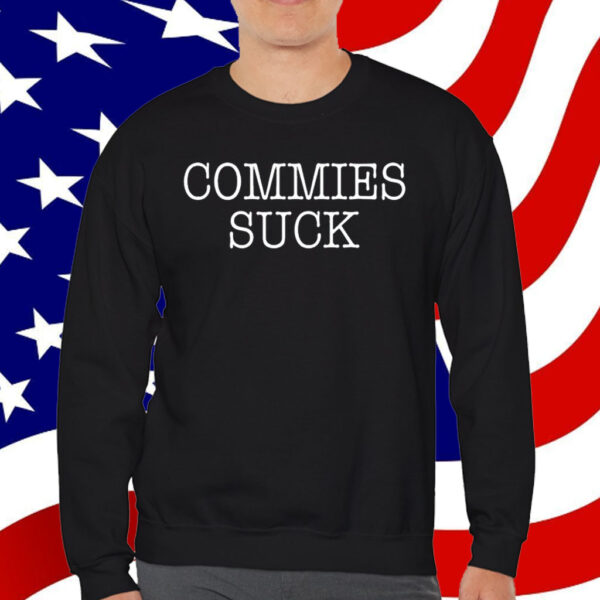 Bruce Ballou Wearing Commies Suck T-Shirt