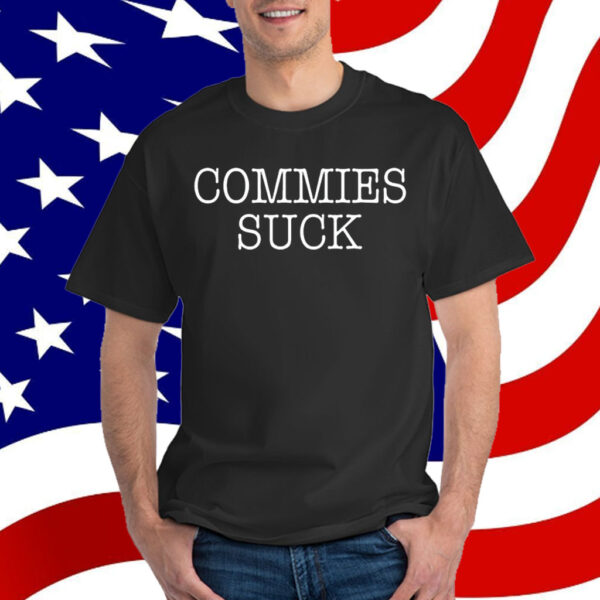 Bruce Ballou Wearing Commies Suck T-Shirt