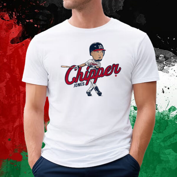 Chipper Jones Caricature Shirt, Atlanta