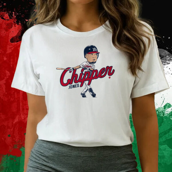 Chipper Jones Caricature Shirts, Atlanta