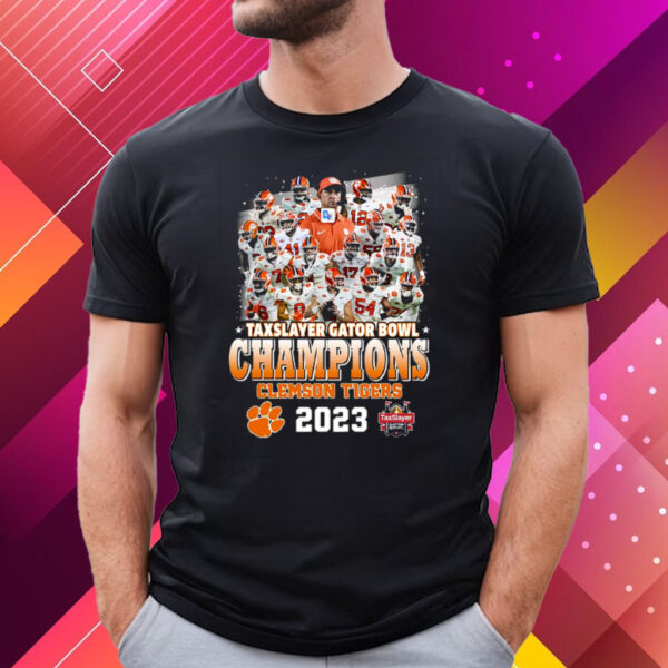 Clemson Tigers Taxslayer Gator Bowl Champions 2023 Shirt