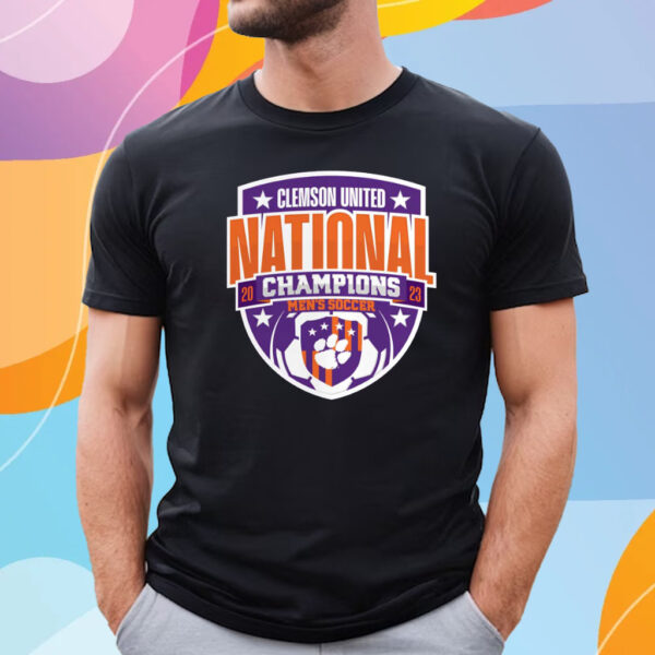 Clemson Tigers Unisex 2023 Ncaa Men’s Soccer National Champions Official Logo T-Shirt