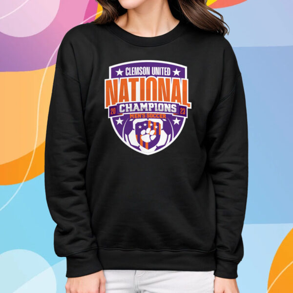 Clemson Tigers Unisex 2023 Ncaa Men’s Soccer National Champions Official Logo T-Shirt Sweatshirt