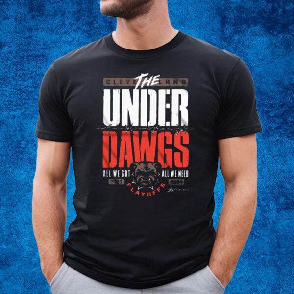 Cleveland Football The UnderDAWGS Playoff T-Shirt