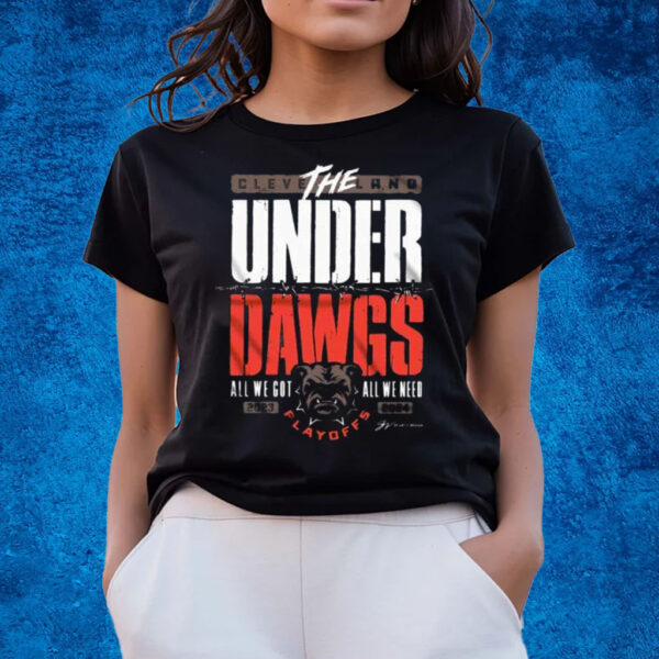 Cleveland Football The UnderDAWGS Playoff T-Shirts