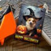 Corgi Dog Halloween Flags