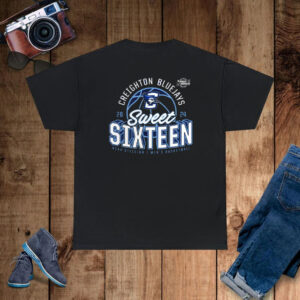 Creighton Bluejays 2024 Ncaa March Madness Sweet Sixteen Defensive Stance T-Shirt