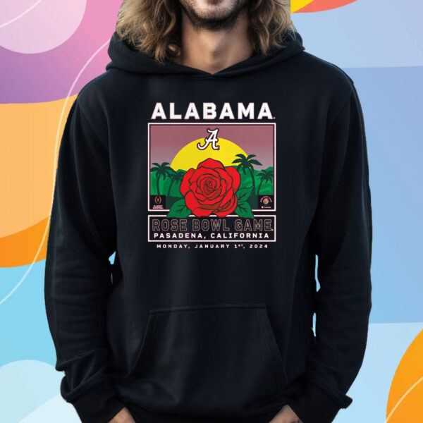 Crimson Alabama Crimson Tide College Football Playoff 2024 Rose Bowl T-Shirt Hoodie