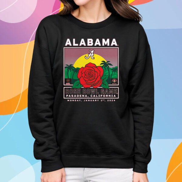 Crimson Alabama Crimson Tide College Football Playoff 2024 Rose Bowl T-Shirt Sweatshirt