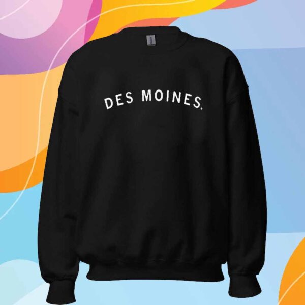 DES MOINES CURVED LOGO HEAVYWEIGHT SHIRT