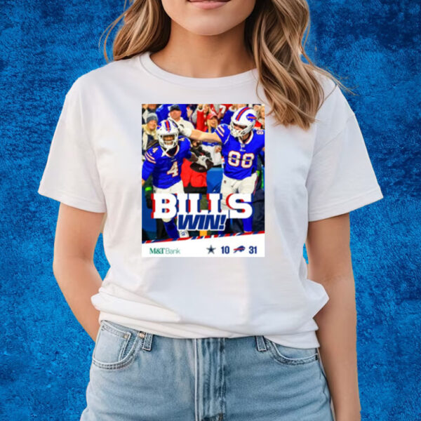 Dal Vs Buf Bills Win T-Shirts