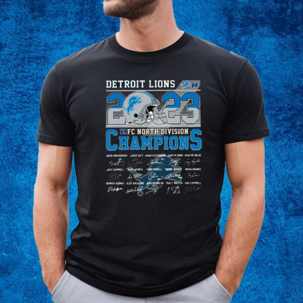 Detroit Lions 2023 NFC North Division Champions 2023 T-Shirt