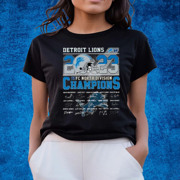 Detroit Lions 2023 NFC North Division Champions 2023 T-Shirts