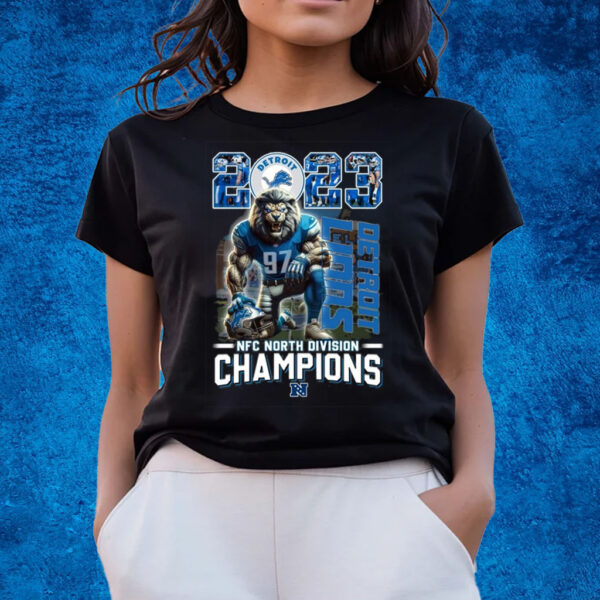 Detroit Lions 2023 NFC North Division Champions T-Shirts