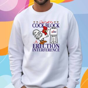 Don't Call It A Cock Block It's Erection Interference T-Shirt