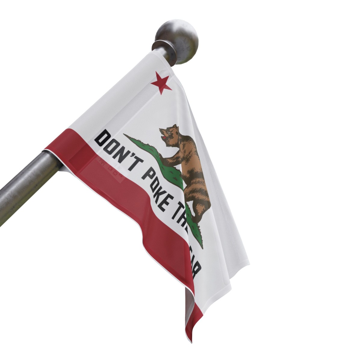 Don’t Poke The Bear California 2025 Flag