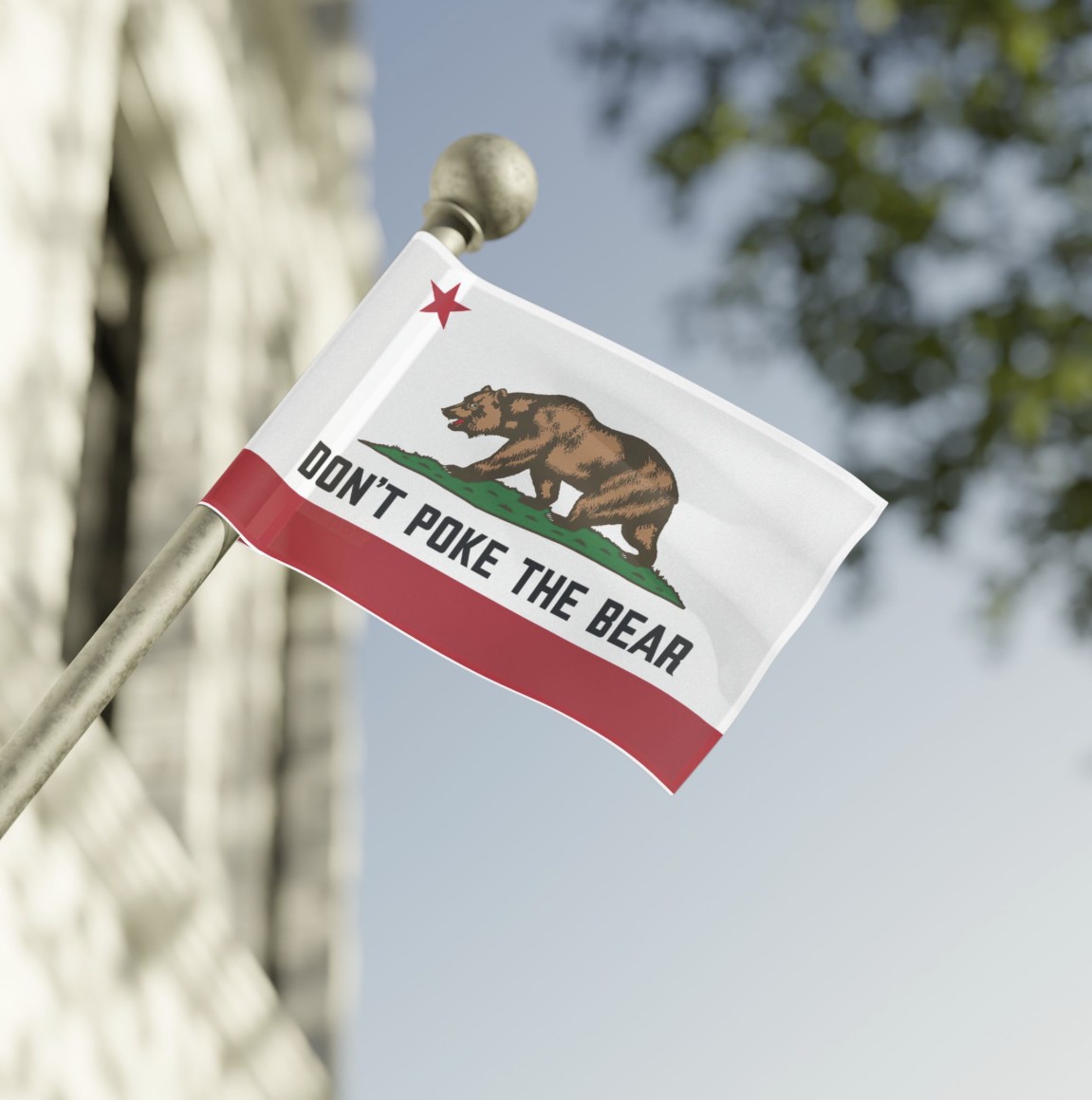 Don’t Poke The Bear California 2025 Flag