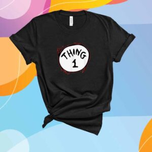 Dr Seuss Thing 1 Emblem Shirt