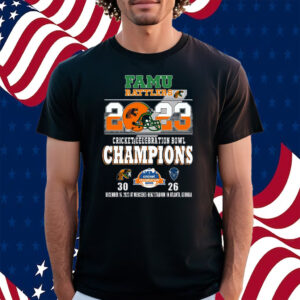 Famu Rattlers 2023 Cricket Celebration Bowl Champions Florida A M 30 – 26 Howard Bison Shirt